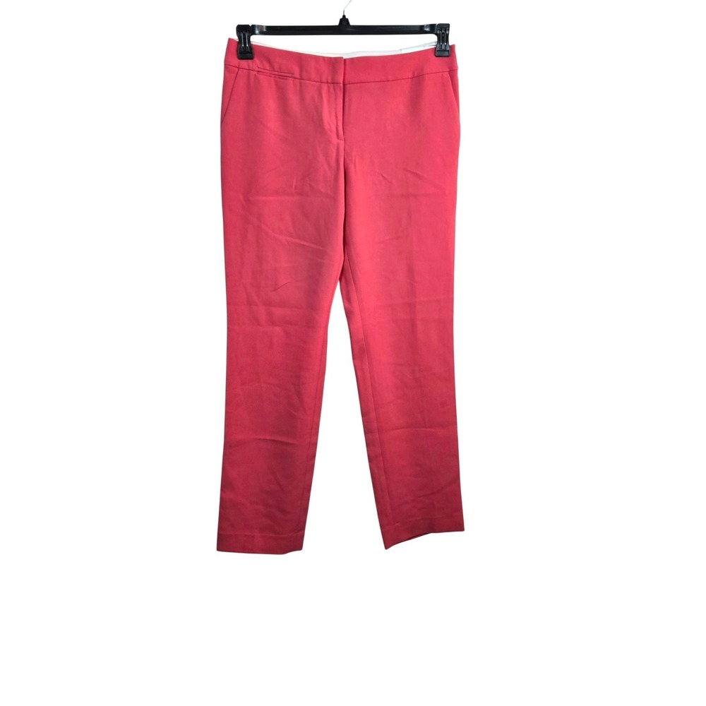 Loft Womens Coral Zoe Straight Leg Preppy Stretch Ankle Pants 10 NEW Career Chic